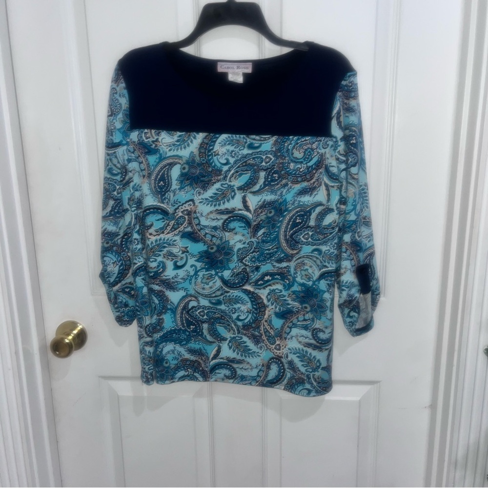 Carol rose multicolored top sz lg